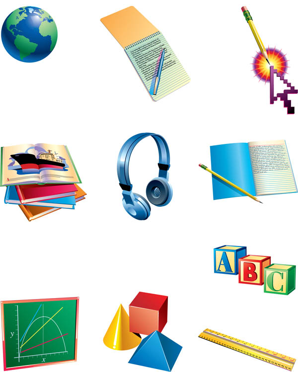 Icons-Educational Tools Illustration