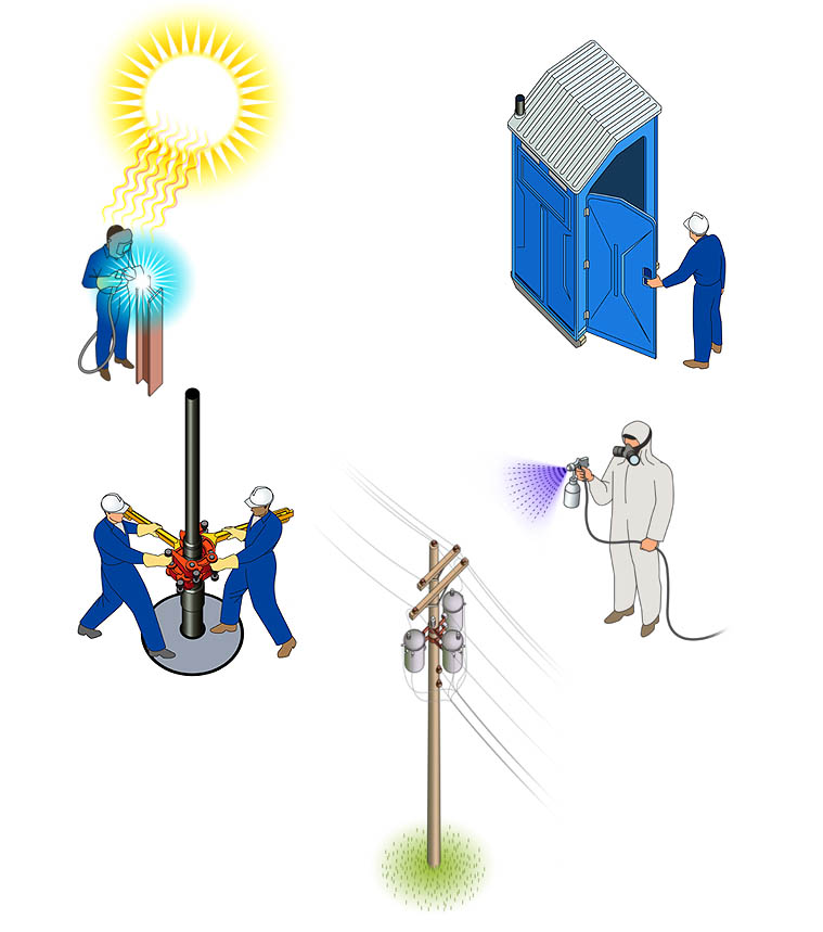 Icons-Occupational Hazards Illustration