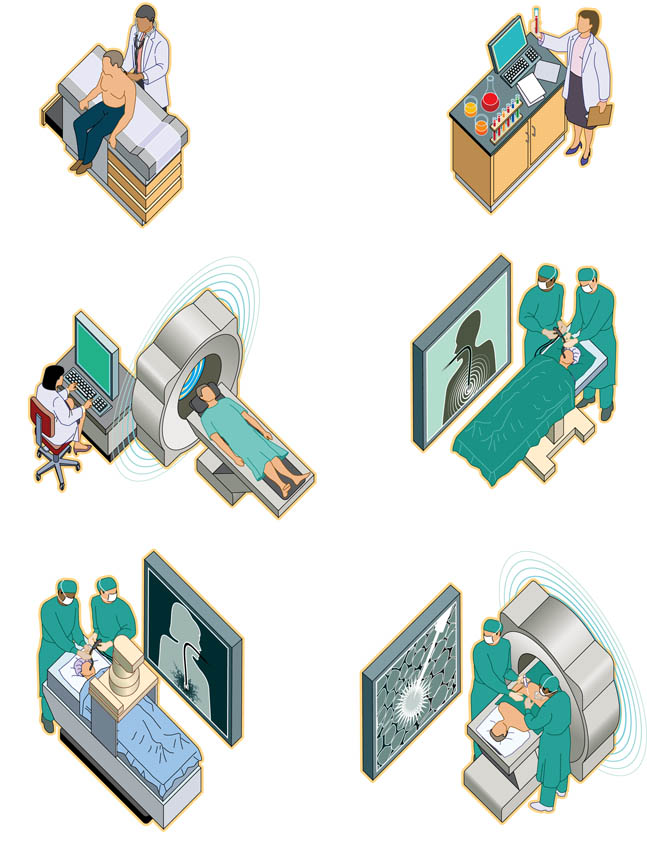 Icons- Pancreatic Cancer Procedures Illustration