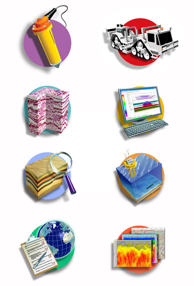 Icons-Seismic Tools Illustration