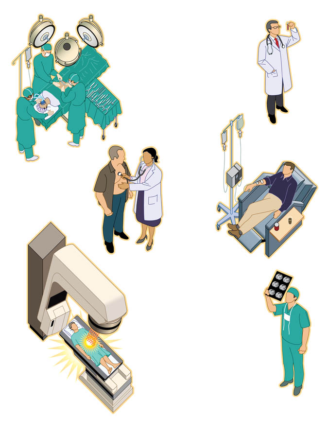 Icons-Pancreatic Cancer Treatments Illustration